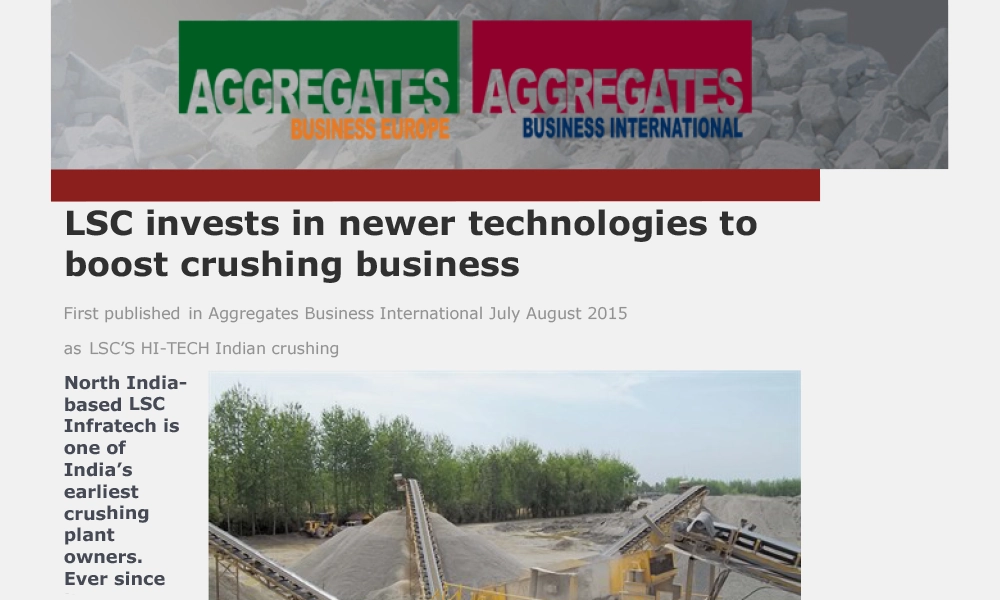 LSC invests in newer technologies to boost crushing business