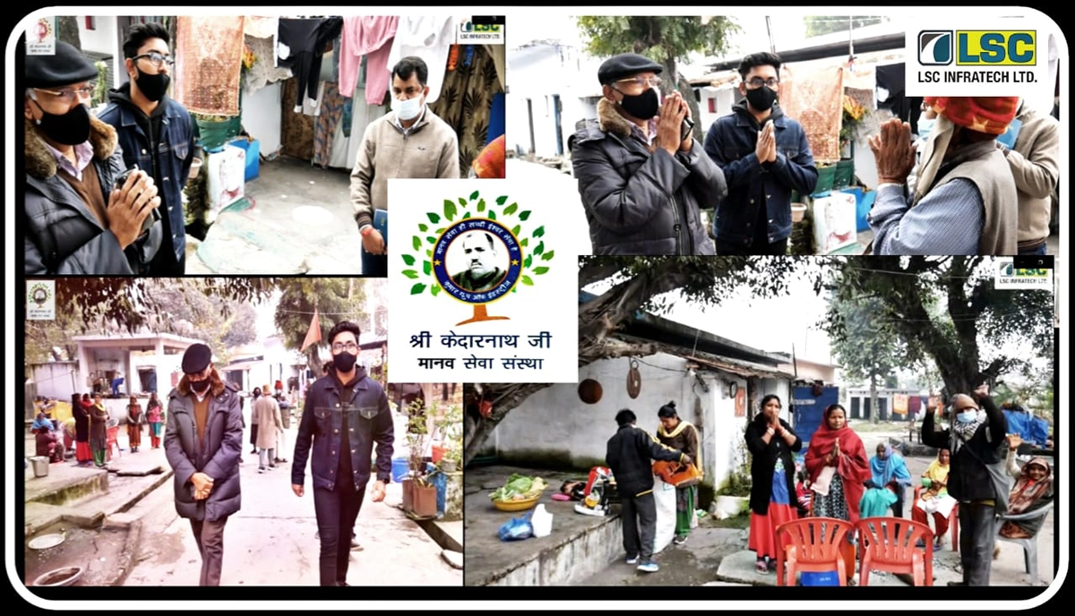 Ration Distribution under Shree Kedarnath Ji Manav Sewa Sanstha